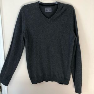 Dark Grey V-Neck Sweater
